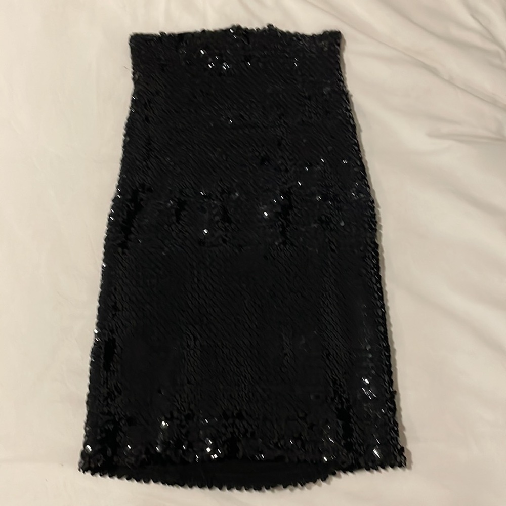 80s sequin tube skirt/dress - Picture 1 of 5